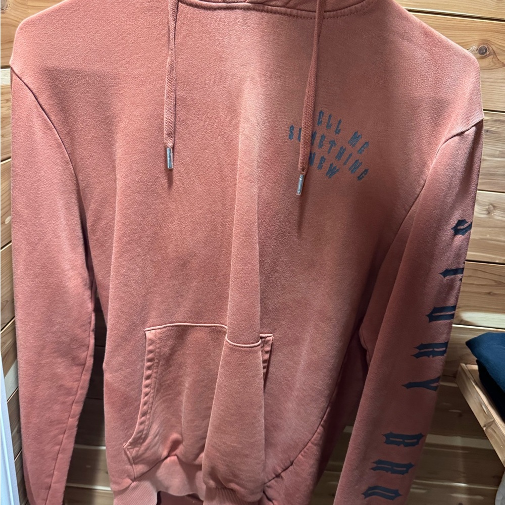 H&M orange sweater hoodie